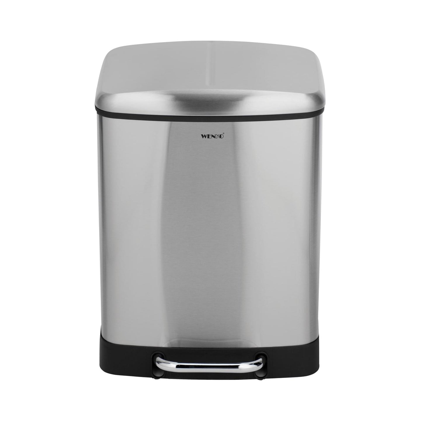 Poubelle à pédale en acier inoxydable Easy Close Studio Duo, 2 x 20 l