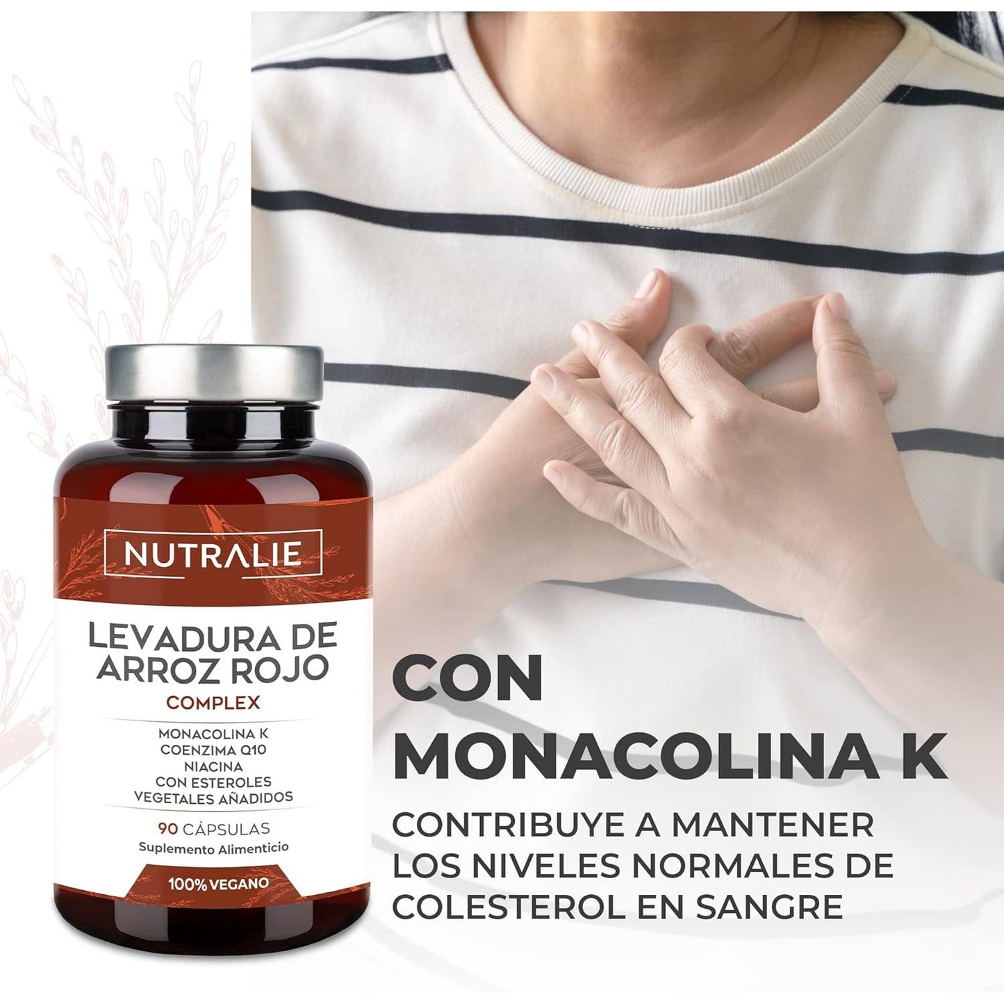 Nutralie Red Yeast Rice with 2.9 mg Monacolin and Q10 90 Capsules