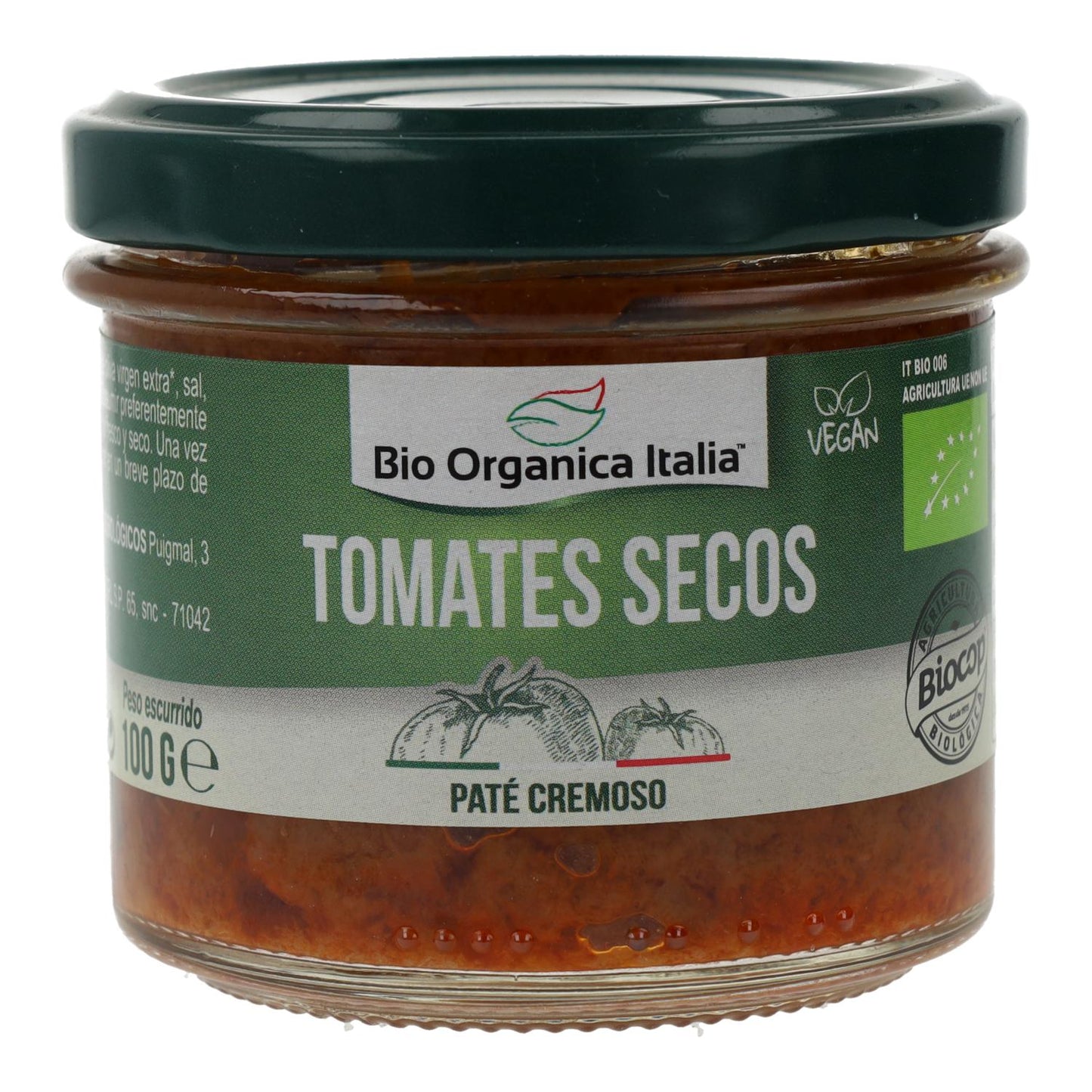 Organica Italia Organic Sun-dried Tomato Pâté, 100 g