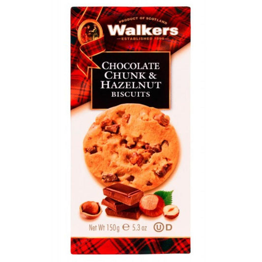 Koekjes met chocoladestukjes en hazelnoten Walkers 150 g