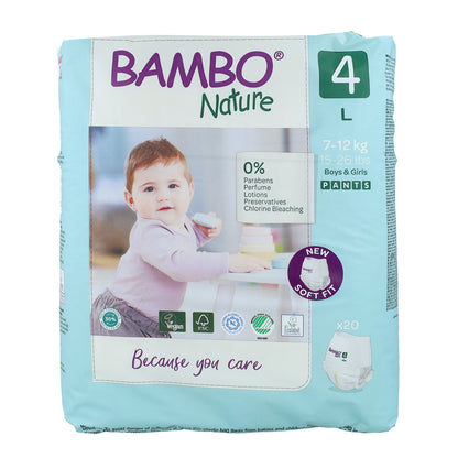 Bambo Nature Pants Nappies Size 4 (7-12 kg) 20 pcs