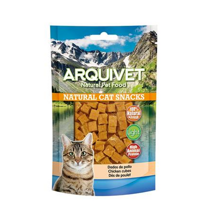 Cubetti di pollo Arquivet 50 g Snack naturale per gatti