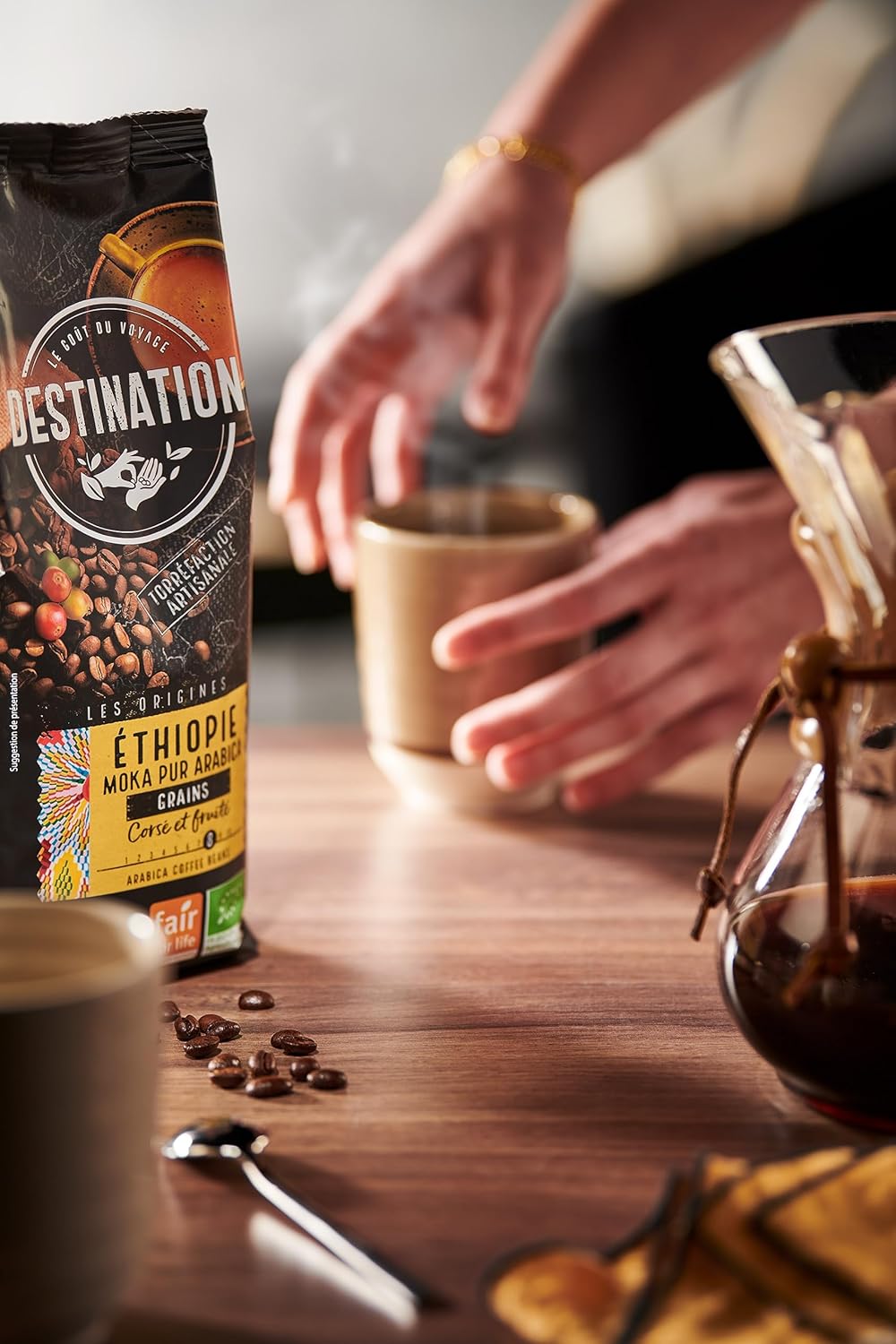 Malet kaffe Etiopien Moka 100 % Arabica BIO Destination 250 g