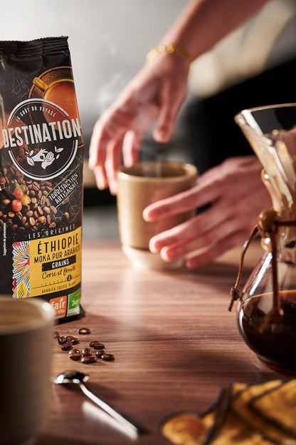 Malet kaffe Etiopien Moka 100 % Arabica BIO Destination 250 g