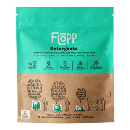 Lessive BIO Eco Pack Flopp 16 capsules
