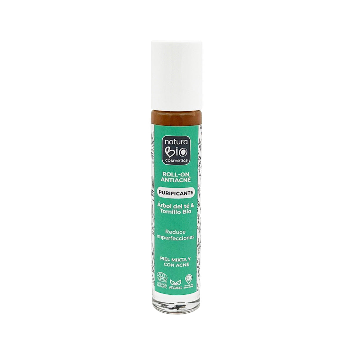 Reinigendes Anti-Akne-Roll-on, Teebaum und Thymian, NaturaBIO Cosmetics, 20 ml