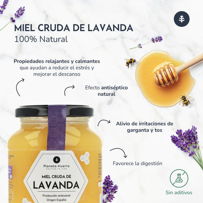 Pack 6x Miel Cruda de Lavanda Planeta Huerto 1 Kg
