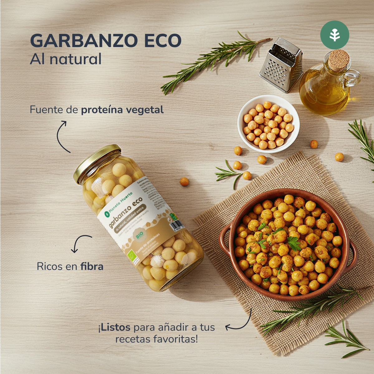 Gotowana ciecierzyca ECO Planeta Huerto 400 g