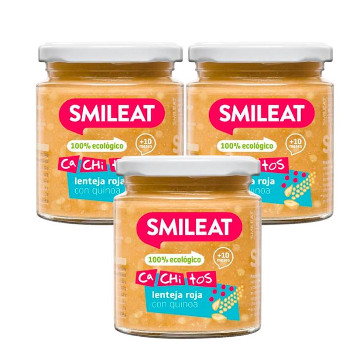Confezione da 3 vasetti di lenticchie con quinoa biologica CA CHI TOS Smileat 230 g