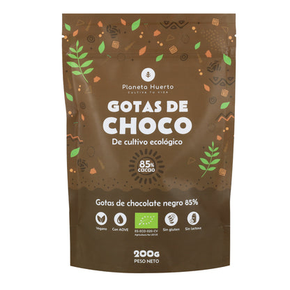 Chokladdroppar 85% kakao ECO Planeta Huerto 200 g