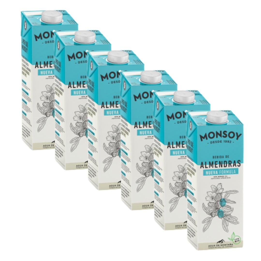 Confezione da 6 bevande alle mandorle biologiche Monsoy 1 L