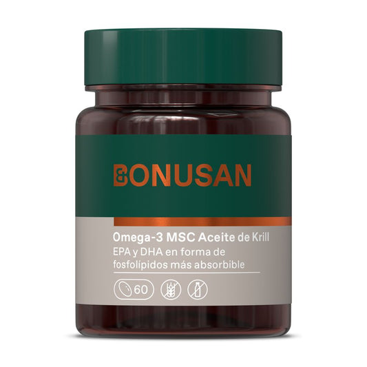 Oméga-3 MSC Huile de krill Bonusan 60 perles