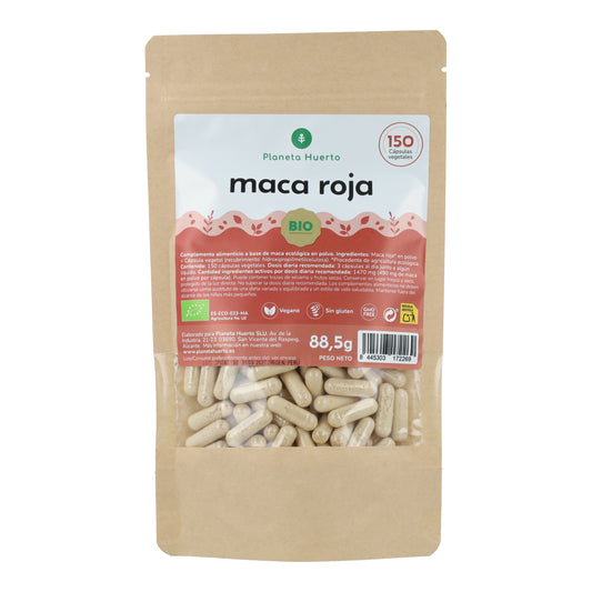 Maca Roja BIO Planeta Huerto 150 cápsulas