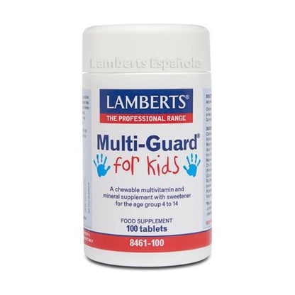 Multi-Guard für Kinder. Vitamine und Mineralstoffe Lamberts, 100 Kautabletten