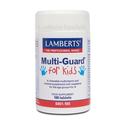 Multi-Guard for Children. Vitamins and Minerals Lamberts, 100 chewable tablets