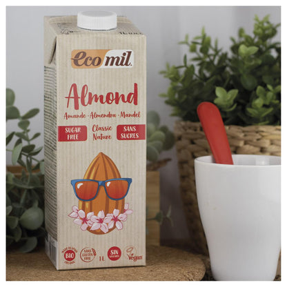 Napój roślinny migdałowy classic Nature bio bez cukru Ecomil 1 l