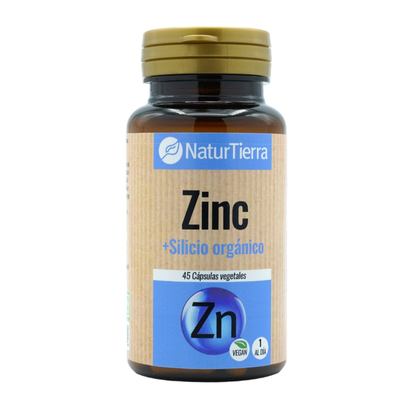 Zinc + organic silicon, 45 vegetable capsules. NaturTierra