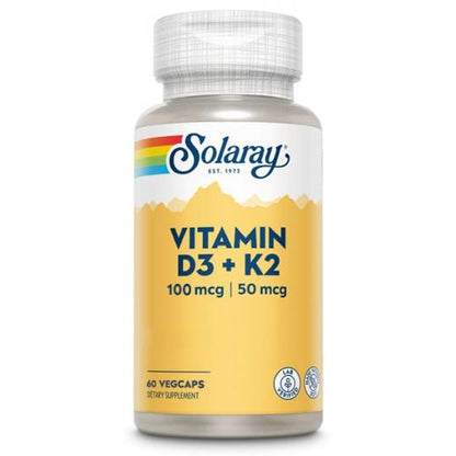 Vitamin D3-K2 Solaray 60 kapslar