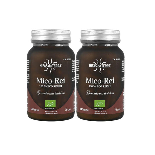 Confezione da 2 Mico Rei (Ganoderma lucidum) Hifas da Terra 70 capsule