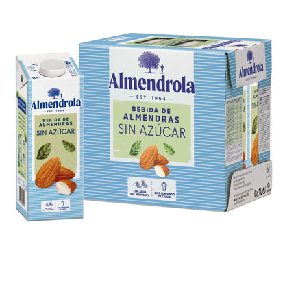 Pack of 6 Almendrola Sugar-Free Almond Drinks 1 L