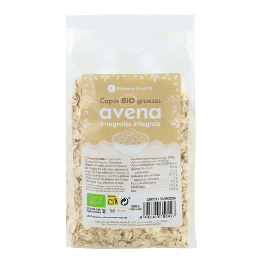 Grove volkoren havervlokken ECO Planeta Huerto
