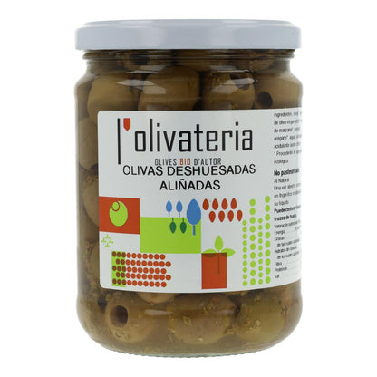 Oliwki bez pestek z dodatkiem przypraw Olivateria 225 g Bio
