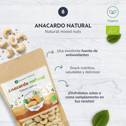 Cashewnoten naturel ECO Planeta Huerto 250 g