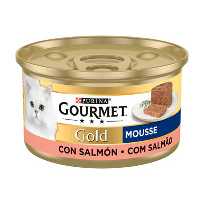 GOURMET GOLD Mousse Cibo umido Salmone 85 g