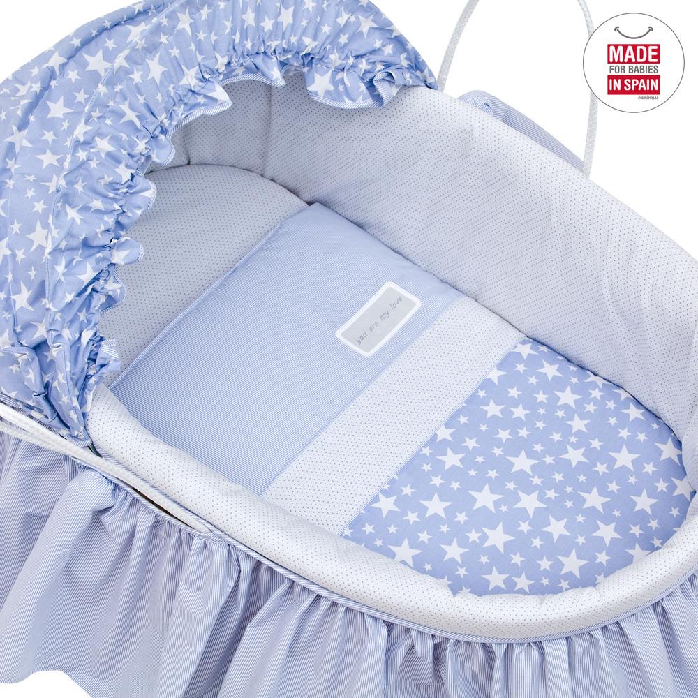 Babywiege mit Verdeck BE in verschiedenen Farben Beige