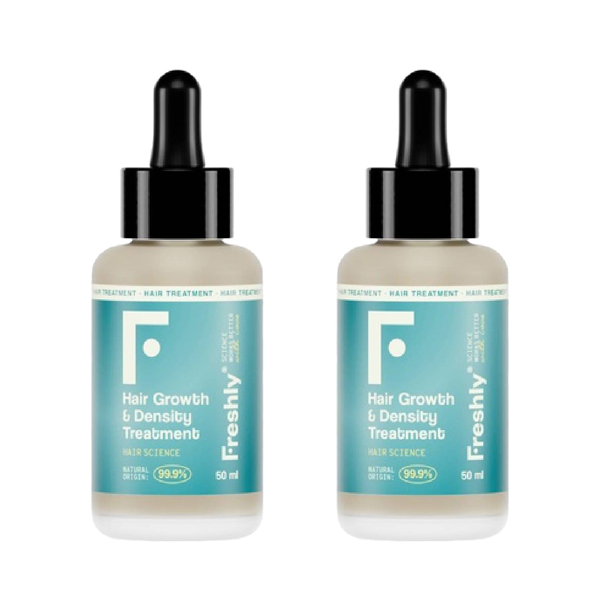 Lot de 2 traitements pour la croissance et la densité capillaire Freshly 50 ml
