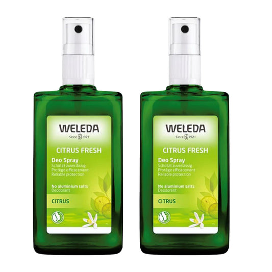Lot de 2 déodorants aux agrumes, Weleda, 100 ml