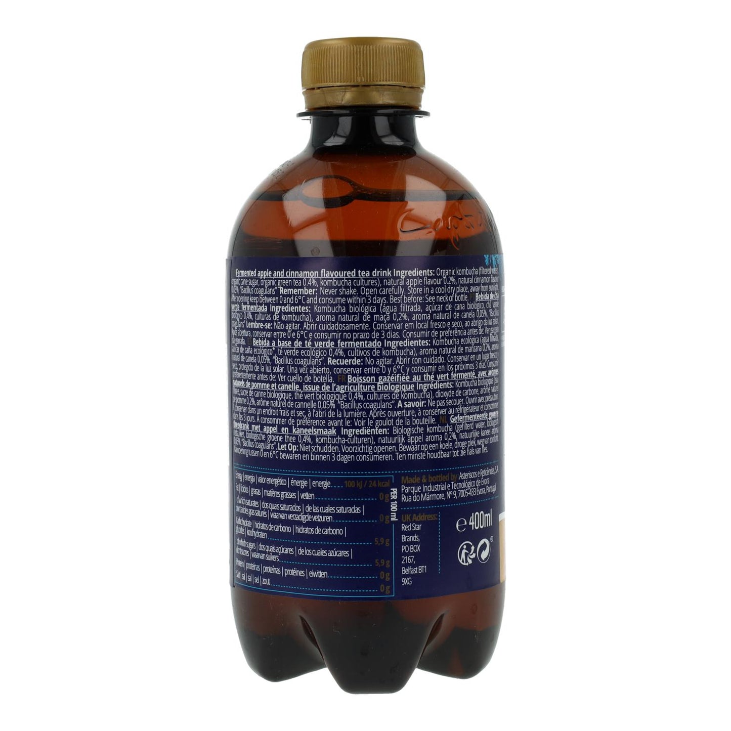 Captain Kombucha Mela e Cannella "Edizione Inverno" 400 ml