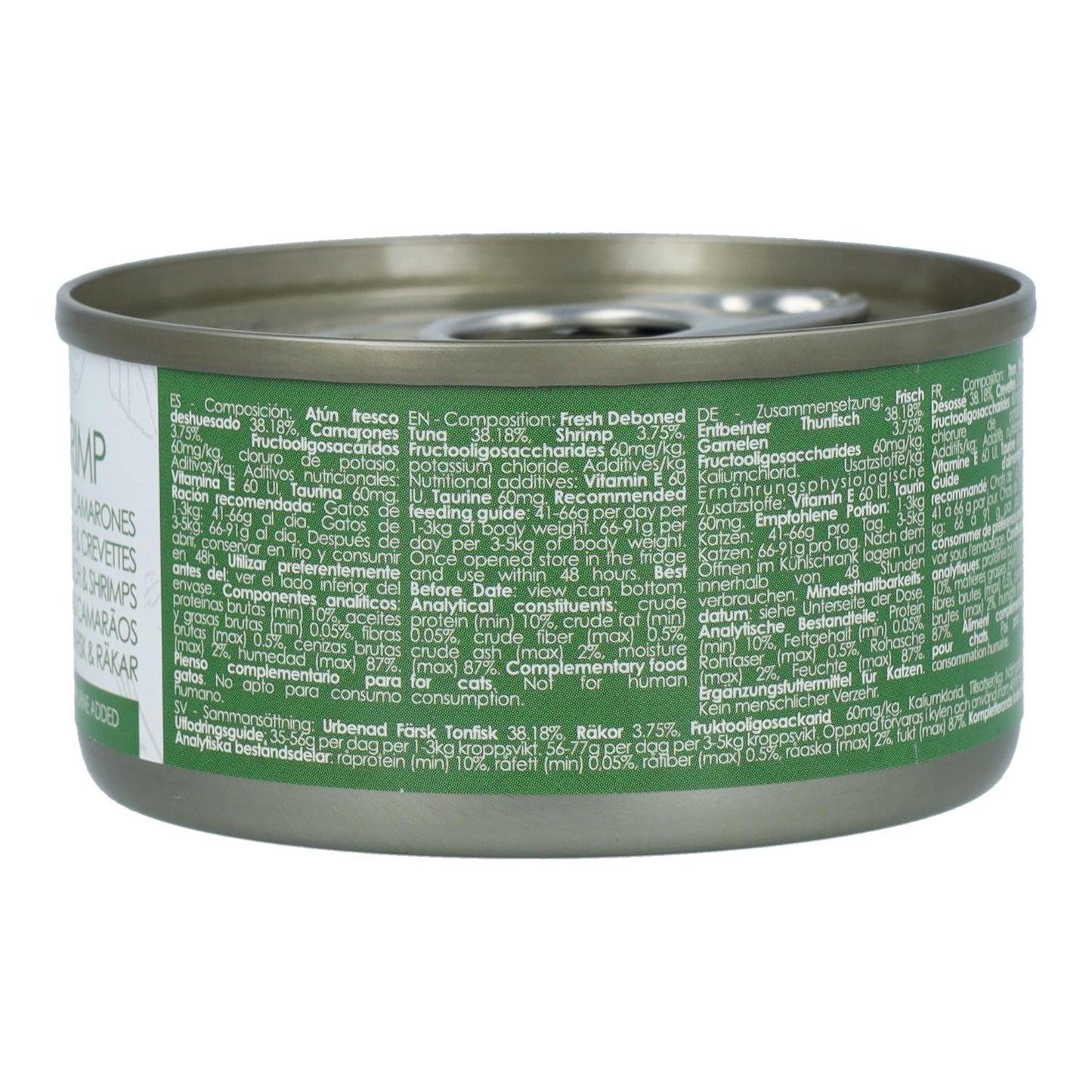 Kit Cat Blik Toppers - Tonijn & Garnalen 80 g Natvoer voor katten in gelatine