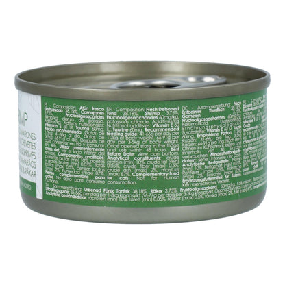 Kit Cat Blik Toppers - Tonijn & Garnalen 80 g Natvoer voor katten in gelatine