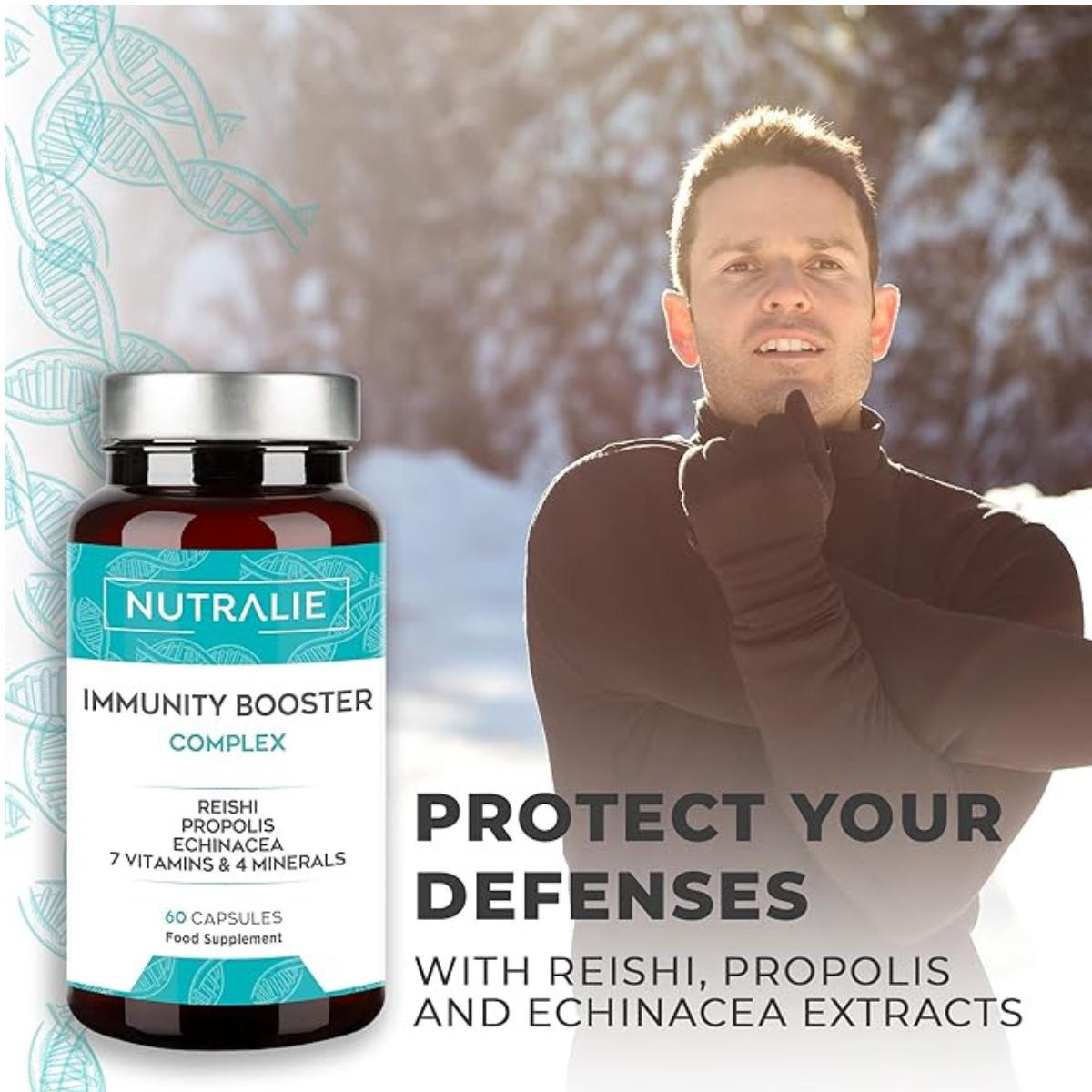 Nutralie Difese immunitarie con Reishi + Propoli + Echinacea 60 capsule