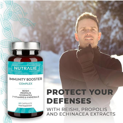 Nutralie Difese immunitarie con Reishi + Propoli + Echinacea 60 capsule