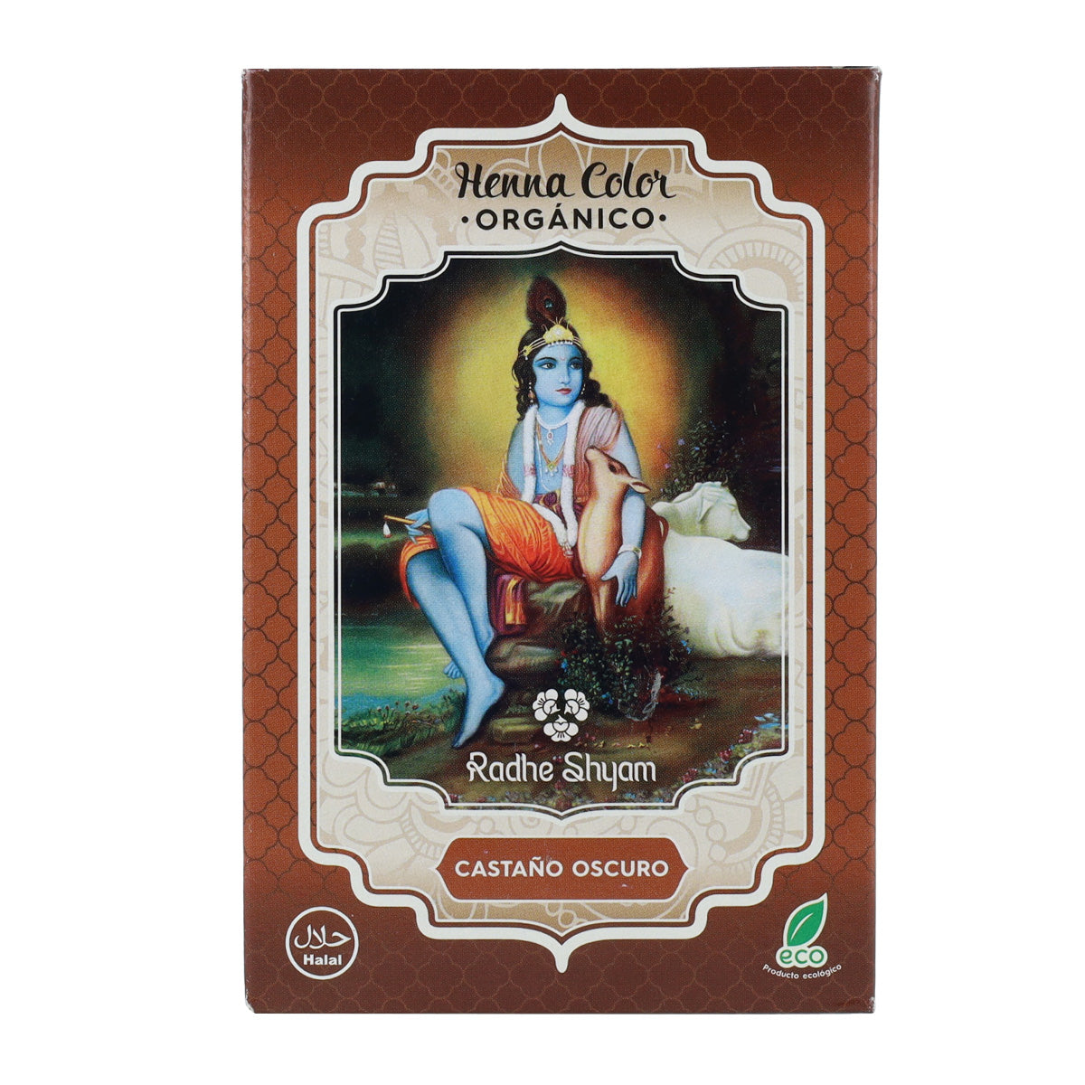 Henna i pulverform, mörkbrun, 100 g