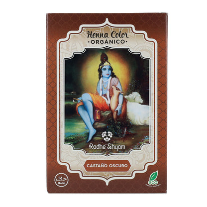 Henna i pulverform, mörkbrun, 100 g