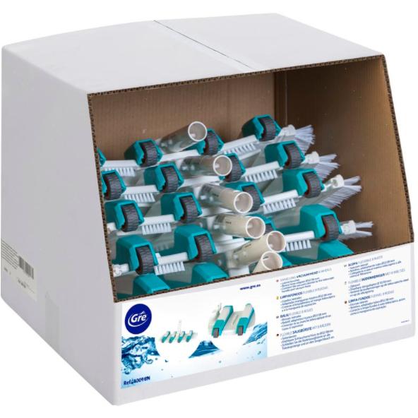 Manueller Bodenreiniger mit 8 Rädern Gre