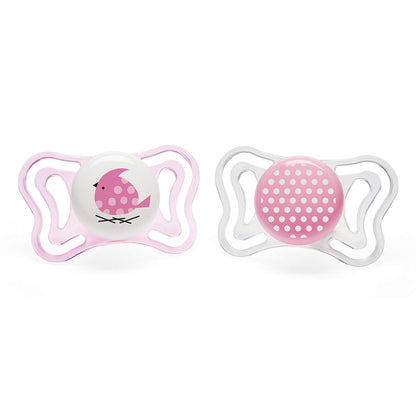 Chicco Pink Silicone Physio Light Pacifier 2-6m 2 pcs