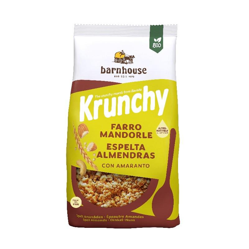 Müsli Krunchy z amarantusem, orkiszem i migdałami BIO Barnhouse, 375 g