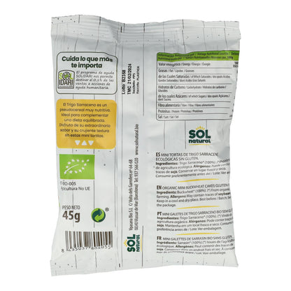 Mini naleśniki z kaszy gryczanej bio bezglutenowe Sol Natural 45 g