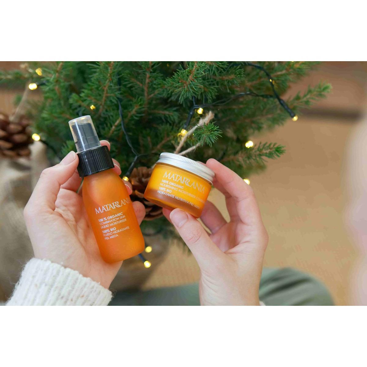 Geschenkpackung für Mischhaut Sol&Luna: Fluid 60 ml + Feuchtigkeitsspendende Pflege 30 ml Matarrania