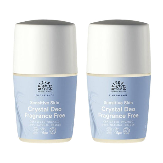 Lot de 2 déodorants roll-on sans parfum Urtekram 50 ml