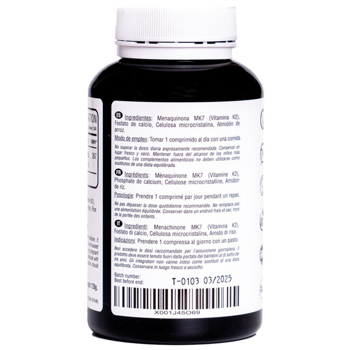 Witamina K2 MK7 200 mcg 240 tabletek wegańskich Hivital