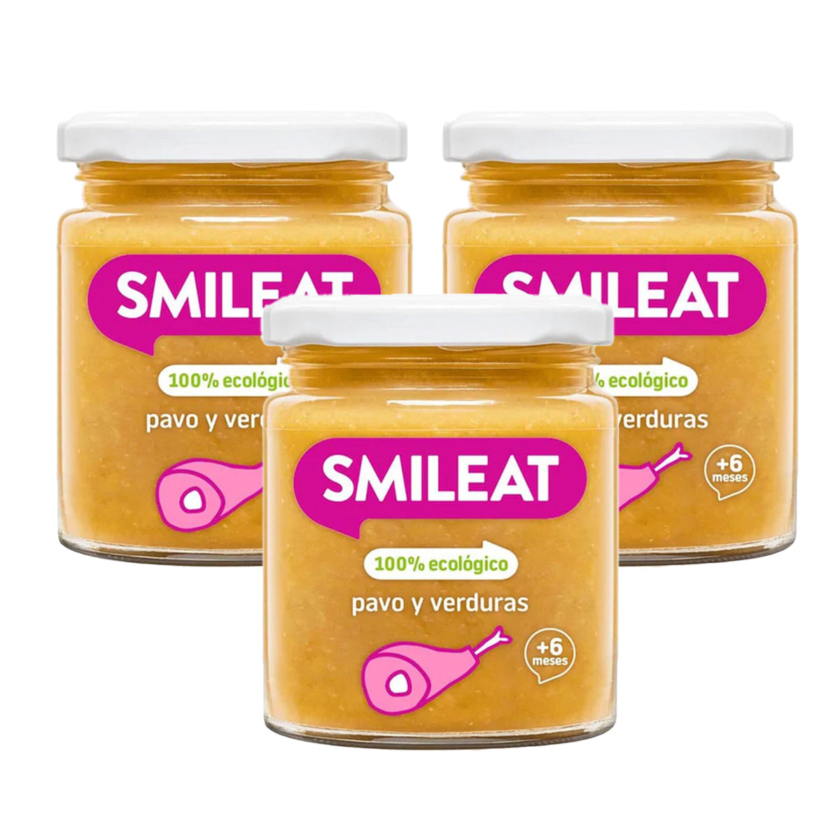 PROMO 3x Organic turkey and vegetables jar +6 months Smileat 230 g