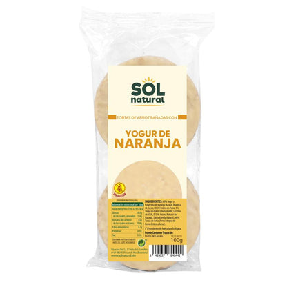 Tortine di riso, yogurt e arancia Sol Natural 100 g