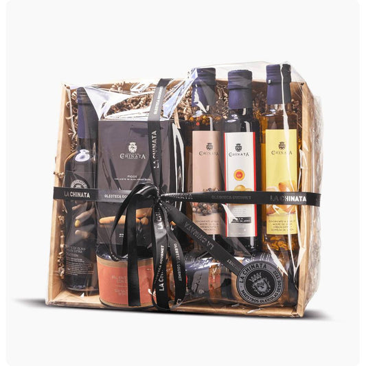 La Chinata Medium Gourmet Gift Basket No. 1 with 8 Products.