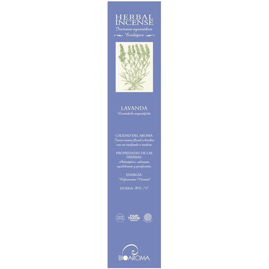 Encens écologique Lavande Bioaroma, 12 bâtonnets