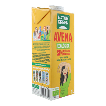 Organic NaturGreen Oat Drink with no added sugar 1 L